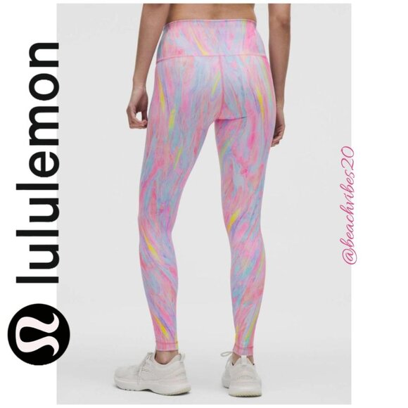 LULULEMON ATHLETICA Wunder Train High-Rise Tight 28" Prism Marble Multi LL-229 - Picture 3 of 14